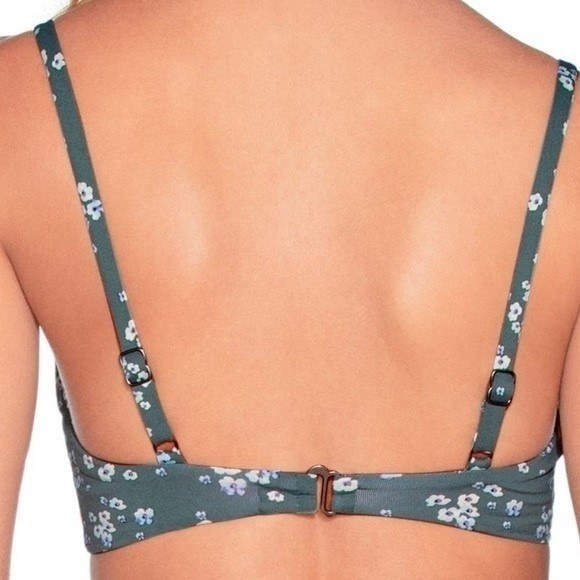 Maaji Bouquet Twister Multicolor Reversible Bralette Bikini Top - Picture 4 of 9